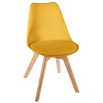 Atmosphera Créateur D'intérieur - Chaise scandinave Baya jaune