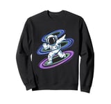 Astronaut Dabbing in Space Cosmic Galaxy Adventure Tee Sweatshirt