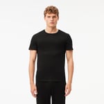 Lacoste Lot de 3 t-shirts d'intérieur coton Taille XL Noir