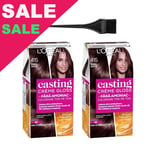 Lot de 2 L'Oréal Casting Creme Gloss 415 Maro Glace / Iced Brown Hair Color