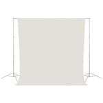 Caruba Wrinkle Resistant Backdrop -kuvaustausta 2.6x3m, valkoinen