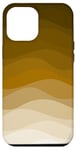 Coque pour iPhone 12 Pro Max Simple dégradé marron ondulé