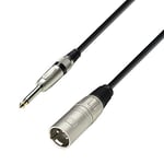 Adam Hall Cables 3 STAR MMP 1000 - Câble Micro XLR mâle vers Jack 6,35 mm mono 10 m