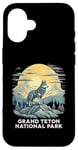 Coque pour iPhone 16 Grand Teton National Park Grey Wolf Wildlife Wyoming