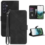 GOTOURED for Samsung A55 5G Phone Case/Galaxy A55 5G Wallet Case,Card Holder PU Leather,Wrist Strap,Magnetic Closure,Shockproof Protective Stand Flip Cases Cover for Galaxy A55 5G 2024 (Black)