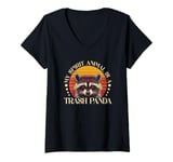 Womens Funny Racoon - My Spirit Animal Is A Trash Panda V-Neck T-Shirt