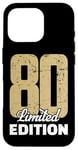 Coque pour iPhone 16 Pro 80e anniversaire édition limitée anniversaire anniversaire