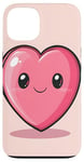 Coque pour iPhone 13 Kawaii Coeur Cartoon Saint-Valentin