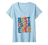 Womens Best Coach Ever, Coaching And Assistant Coach V-Neck T-Shirt