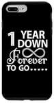 iPhone 7 Plus/8 Plus 1 Year Down Forever To Go, 1st Wedding Anniversary Case