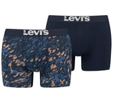 Lot de 2 Boxers fermés Levi's® en coton bleu marine et camouflage