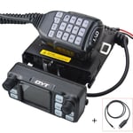 QYT KT-5000 25W Mini Car Radio Dual Band Detachable Front Panel + Program Cable