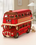 ROWOOD Puzzle 3D en Bois Londres Tour Bus, Maquette en Bois Rétro pour Adultes À Construire, Créez Votre Propre Kit De Construction en Bois, Cadeau Créatif pour Anniversaire Et Noël