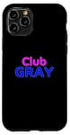 Coque pour iPhone 11 Pro Club Gray Family Reunion Squad Prénom