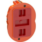 LK Fuga Air Slim forfradåse orange 1½ modul