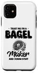 Coque pour iPhone 11 Croyez-moi, je fabrique des bagels et je sais tout