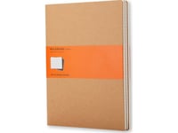 Moleskine Cahier, Monokromatiskt, Brun, 120 Ark, 70 G/M ^, Linjerat Papper, Universal