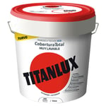 Peinture Plastique Lavable Intérieur-Extérieur Couverture Complète Blanc 4l Titan lux 06t100005