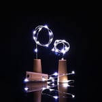 15 Led Cork Shaped Night Starry Light Wine Bottle Lamp For X White