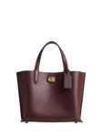 Coach Willow 24 Leather Tote Bag, B4/Merlot