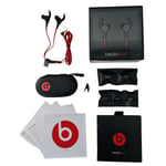 Beats By Dr Dre Earphones Tour 2 Black Red Wired 3.5mm GYM Water Resistant NEW