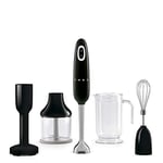 Smeg Hand Blender HBF02BLEU-black, 1.4 l BPA Free TritanTM Chalice, 700 W, BPA Free, Dishwasher Safe