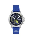 Lacoste Montre Analogique Multifunction à Quartz pour Homme avec Bracelet en Silicone Bleu - 2011205