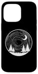 Coque pour iPhone 14 Pro Max Forêt nocturne avec étoiles tourbillonnantes