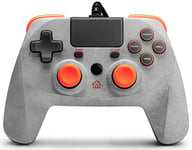 snakebyte GAMEPAD 4S - gray / orange - Controller for PlayStation 4 / PS4 Slim / Pro / PS3, analog dual joysticks, PC compatible (Windows 7/8/10), 3m cable length, touchpad, haptic feedback