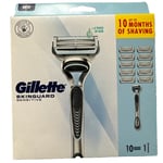 Gillette Skinguard Sensitive Razor Plus 10 Cartridges Original