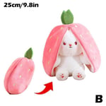 18-35CM Kanin Kanin Plysch Leksak Fylld Djurdocka Plysch Morot Z strawberry 25cm one size