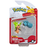 Chespin and Beldum Pokemon Battle Figure Pack - 2-3" Toy Action Figures - New