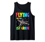 Flying Through 1st Grade Fighter Jet Back To School Tank Top