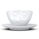 Fiftyeight t014501 Tasse à café Motif Panne d’Oreiller, Porcelaine, Blanc, 2 unités, 12 x 10 x 10 cm