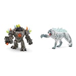 SCHLEICH 42549 Master Robot with Mini Creature Eldrador Creatures Toy Playset for children aged 7-12 Years & 70147 Ice Tiger Eldrador Creatures Toy Figurine for children aged 7-12 Years