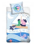 Peppa Pig George Sea Boat Baby Toddler Bedding Set 100% COTTON Cot Cotbed