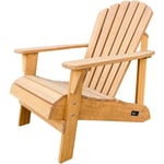 AXI - Carmen Chaise Adirondack, Transat Bois, Beige Or Chaise de Jardin Bois 1 personne /Fauteuil Bois Exterieur/Chaise Bois Exterieur Fauteuil