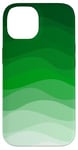 Coque pour iPhone 14 Simple dégradé vert vague