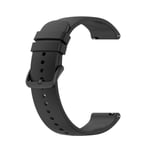 20 mm mjuka silikonarmband för Huawei Watch3/GT 2/Samsung Galaxy Watch 3 Svart