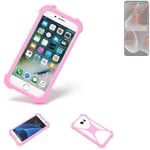 protective ring for Motorola Edge 50 Pro Silicone Case Softcase Bumper pink