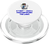 K9 Unit Jaws and Paws Enforcing the Laws Funny Humor PopSockets PopGrip for MagSafe