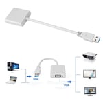 USB 3.0 To VGA Adapter Cable For Win 7/8 System (White) HOT