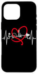 Coque pour iPhone 16 Pro Max Las Vegas silhouette battement coeur Nevada Sin City USA