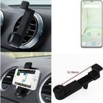 Vent Mount pour UMIDIGI G9A Universal Car Mount Holder grille d'aération noire