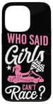 iPhone 13 Pro Go Kart Racing Girl Female Vintage Who Said Girls Can't Case