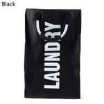 Laundry Basket Washing Bag Dirty Clothing Black