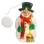 Batteri LED Fönster Gardinljus Hängande Fairy Lights Xmas Party Heminredning Like the picture Window Decor Light-Snowman