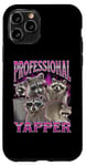 Coque pour iPhone 11 Pro Professional Yapper Funny Raccoon Meme Bootleg Graphic Années 90