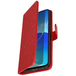 Case for Oppo Reno 6 5G Card-holder Cover Video Stand Feature Red