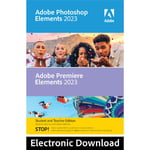 Adobe Photoshop & Premiere Elements 2023 - Student/Teacher- PC - Digital Licence